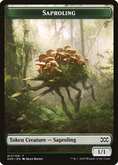 Beast // Saproling Double-Sided Token [Double Masters Tokens] | Kessel Run Games Inc. 
