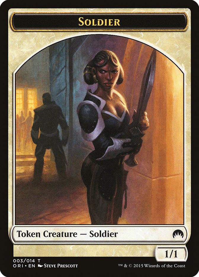 Soldier Token [Magic Origins Tokens] | Kessel Run Games Inc. 