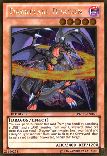 Darkflare Dragon [PGLD-EN040] Gold Rare | Kessel Run Games Inc. 