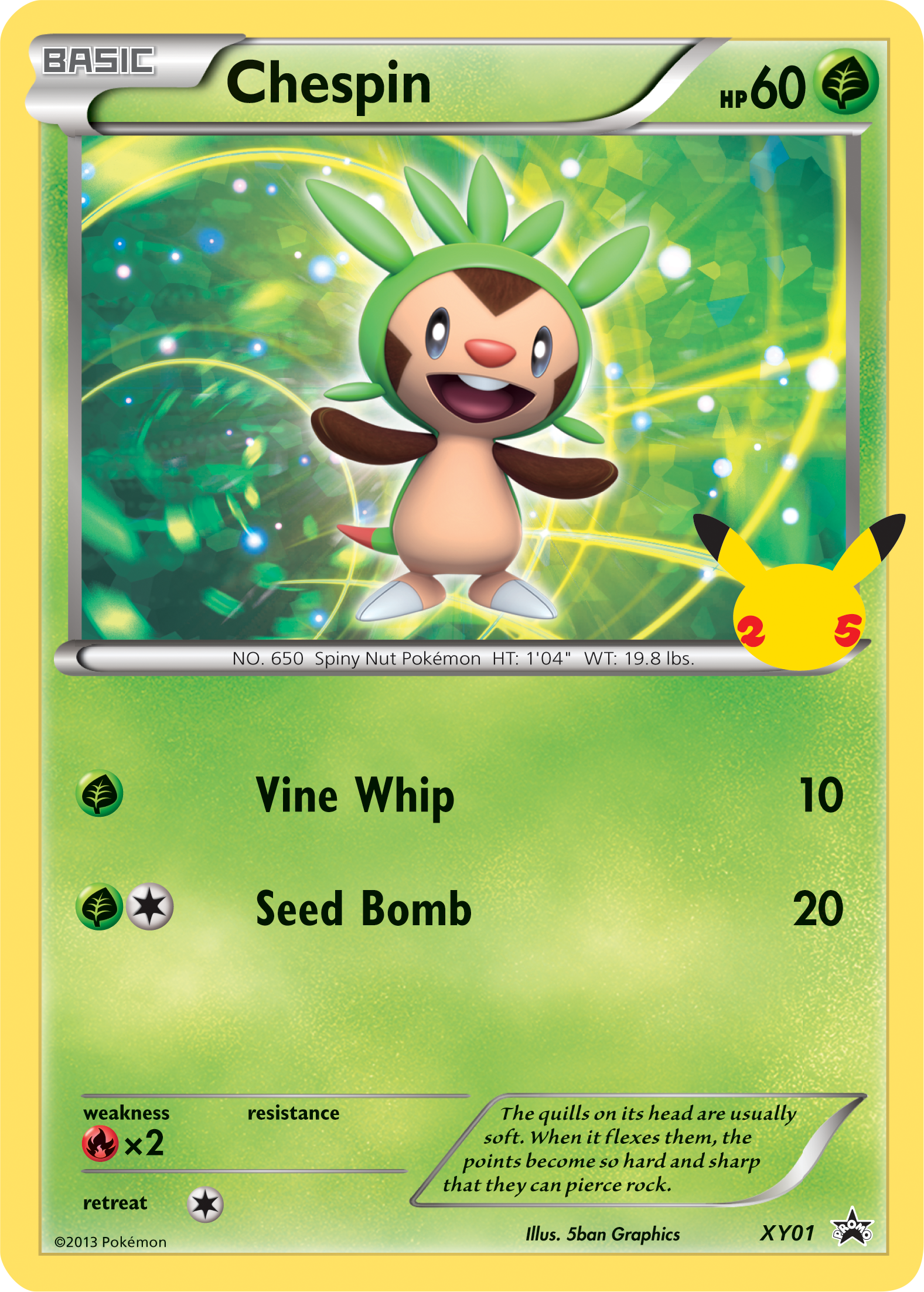 Chespin (XY01) [First Partner Pack] | Kessel Run Games Inc. 