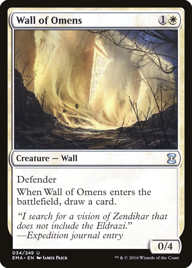 Wall of Omens [Eternal Masters] | Kessel Run Games Inc. 