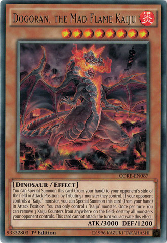 Dogoran, the Mad Flame Kaiju [CORE-EN087] Rare | Kessel Run Games Inc. 
