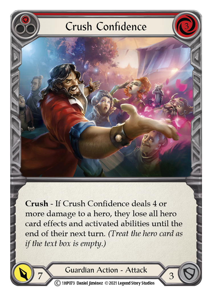 Crush Confidence (Red) [1HP073] (History Pack 1) | Kessel Run Games Inc. 