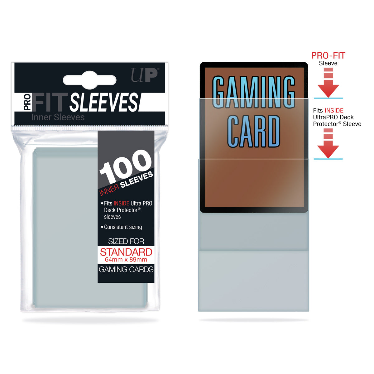 Ultra Pro: Pro-Fit Standard Size Deck Protectors 100ct | Kessel Run Games Inc. 