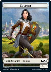 Soldier // Treasure Double-Sided Token [Core Set 2021 Tokens] | Kessel Run Games Inc. 