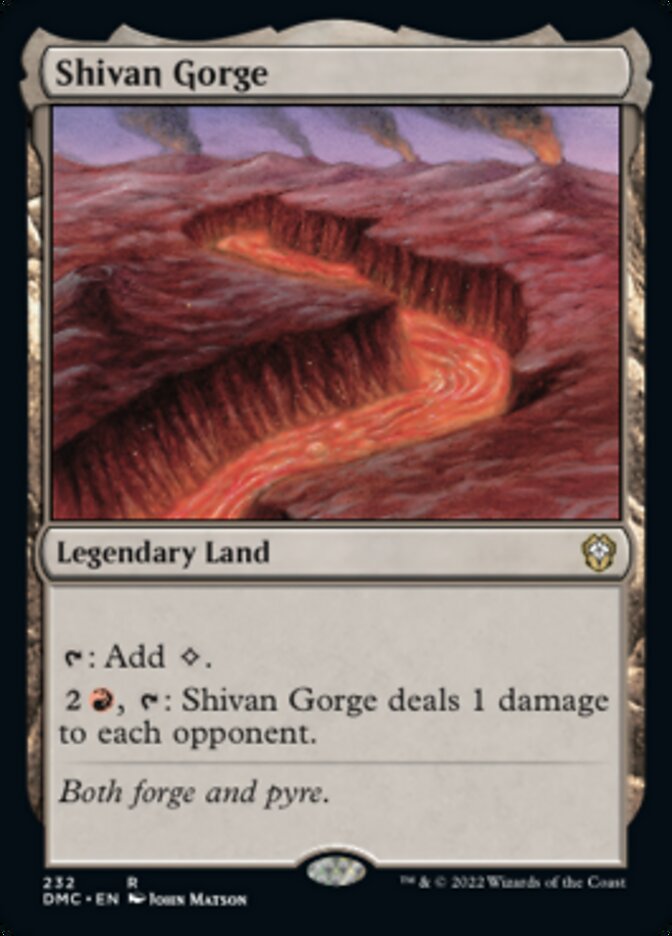 Shivan Gorge [Dominaria United Commander] | Kessel Run Games Inc. 