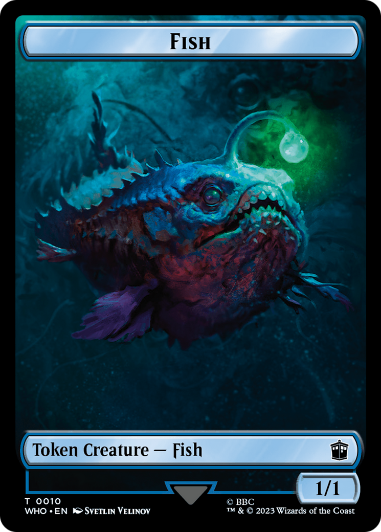Fish // Beast Double-Sided Token [Doctor Who Tokens] | Kessel Run Games Inc. 