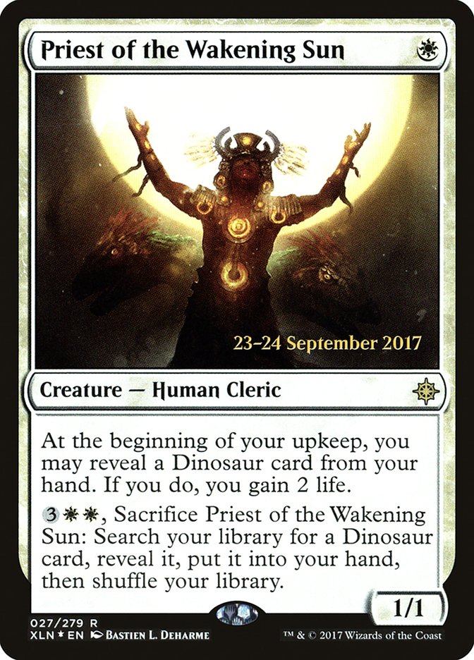 Priest of the Wakening Sun [Ixalan Prerelease Promos] | Kessel Run Games Inc. 