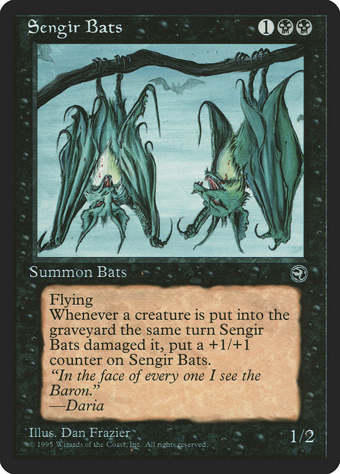 Sengir Bats (Daria Flavor Text) [Homelands] | Kessel Run Games Inc. 