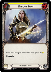 Sharpen Steel (Yellow) [U-WTR142] (Welcome to Rathe Unlimited)  Unlimited Rainbow Foil | Kessel Run Games Inc. 