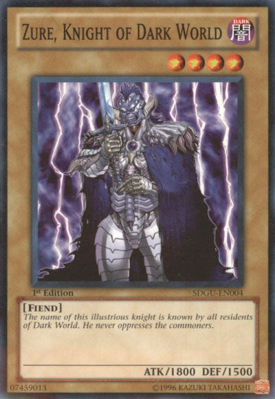 Zure, Knight of Dark World [SDGU-EN004] Common | Kessel Run Games Inc. 