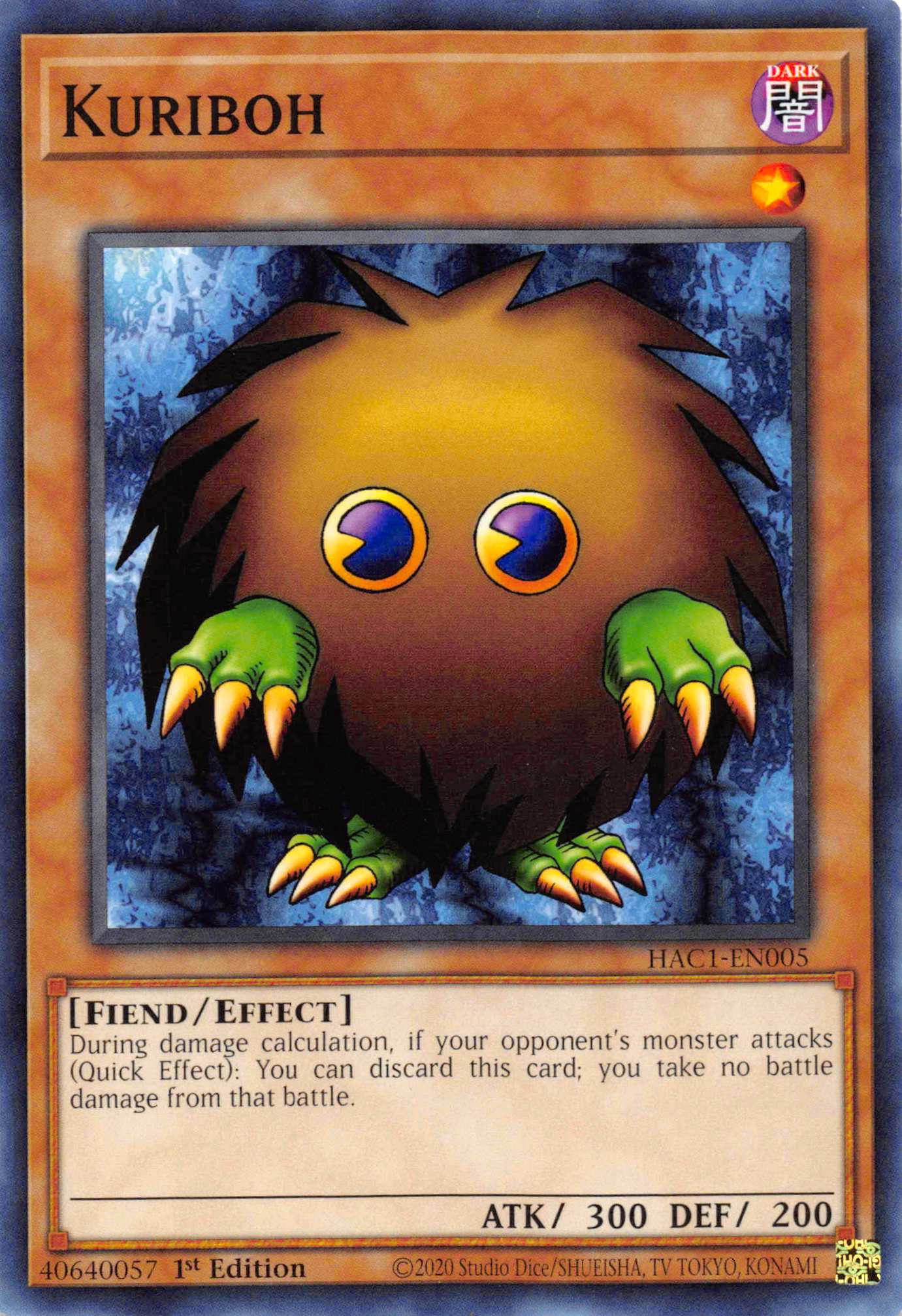 Kuriboh [HAC1-EN005] Common | Kessel Run Games Inc. 