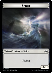 Spirit (9) // Treasure Double-Sided Token [March of the Machine Commander Tokens] | Kessel Run Games Inc. 