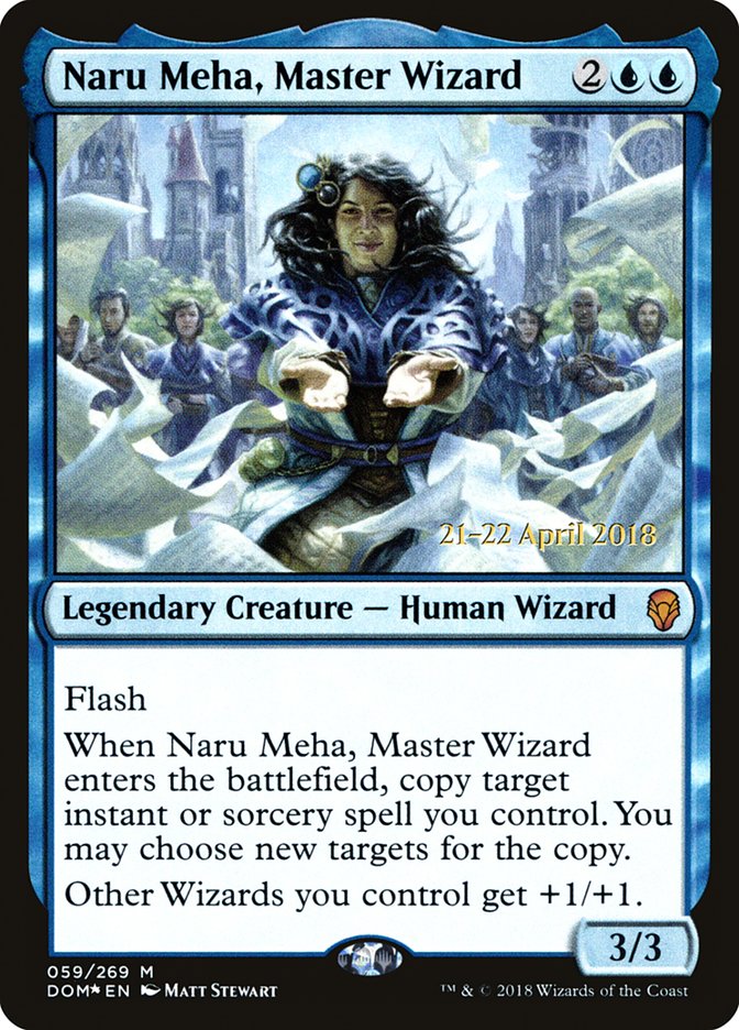 Naru Meha, Master Wizard [Dominaria Prerelease Promos] | Kessel Run Games Inc. 