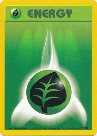 Grass Energy (99/102) [Base Set Unlimited] | Kessel Run Games Inc. 