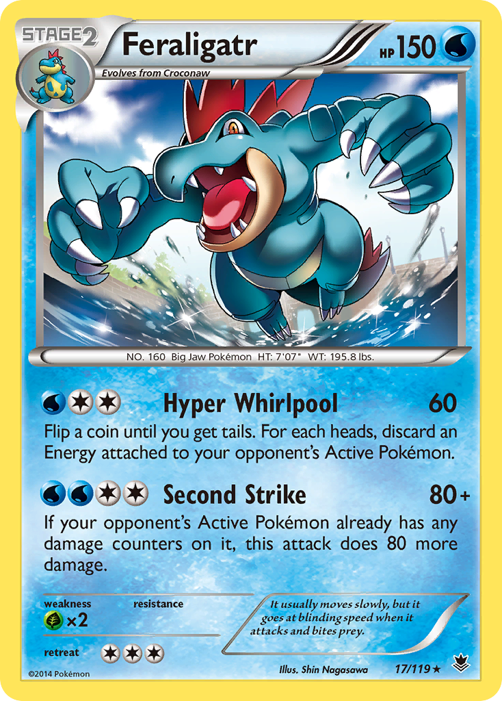 Feraligatr (17/119) [XY: Phantom Forces] | Kessel Run Games Inc. 