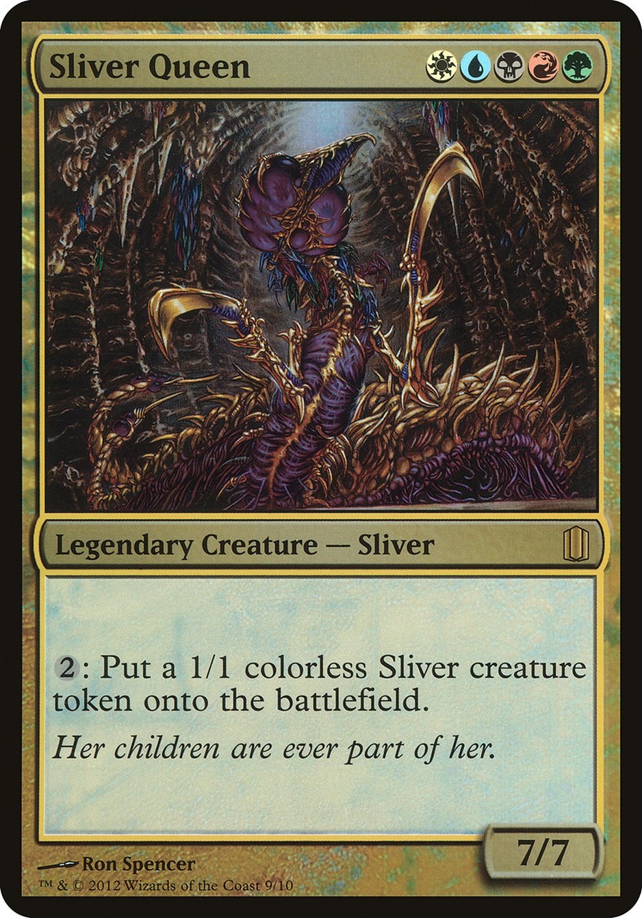 Sliver Queen (Oversized) [Commander's Arsenal Oversized] | Kessel Run Games Inc. 