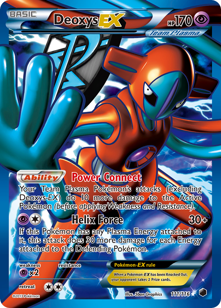 Deoxys EX (111/116) [Black & White: Plasma Freeze] | Kessel Run Games Inc. 