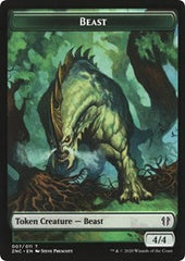 Beast // Saproling Double-Sided Token [Zendikar Rising Commander Tokens] | Kessel Run Games Inc. 