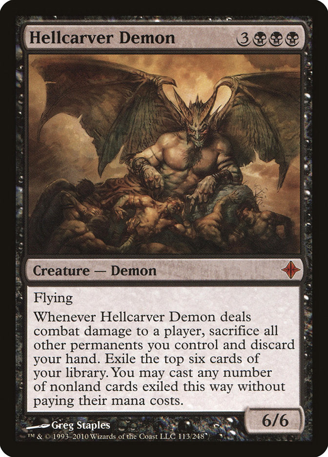 Hellcarver Demon [Rise of the Eldrazi] | Kessel Run Games Inc. 