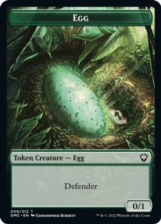 Snake // Egg Double-Sided Token [Dominaria United Commander Tokens] | Kessel Run Games Inc. 