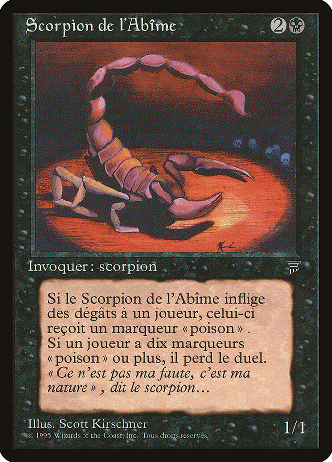 Pit Scorpion (French) - "Scorpion de l'Abime" [Renaissance] | Kessel Run Games Inc. 