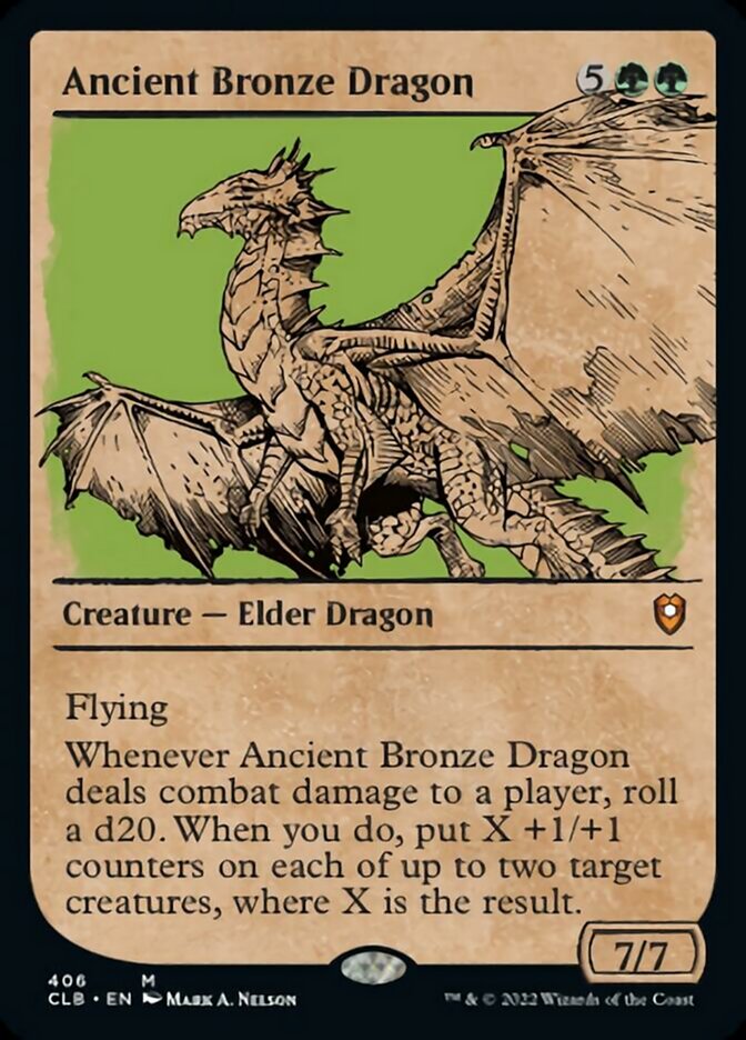 Ancient Bronze Dragon (Showcase) [Commander Legends: Battle for Baldur's Gate] | Kessel Run Games Inc. 