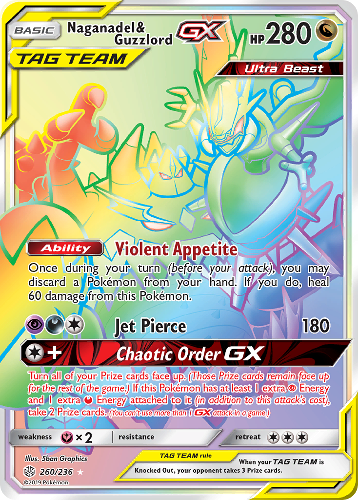 Naganadel & Guzzlord GX (260/236) [Sun & Moon: Cosmic Eclipse] | Kessel Run Games Inc. 