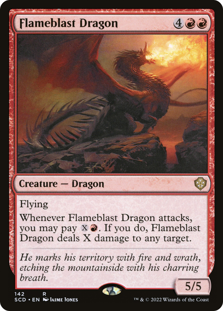 Flameblast Dragon [Starter Commander Decks] | Kessel Run Games Inc. 