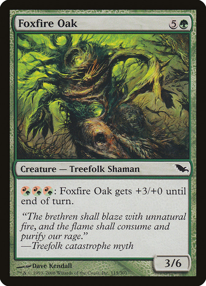Foxfire Oak [Shadowmoor] | Kessel Run Games Inc. 