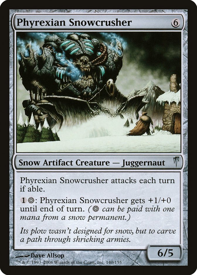 Phyrexian Snowcrusher [Coldsnap] | Kessel Run Games Inc. 
