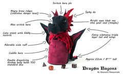 Dragon Bagons: Plush Dragon Dice Bag | Kessel Run Games Inc. 