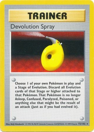 Devolution Spray (72/102) [Base Set Shadowless Unlimited] | Kessel Run Games Inc. 