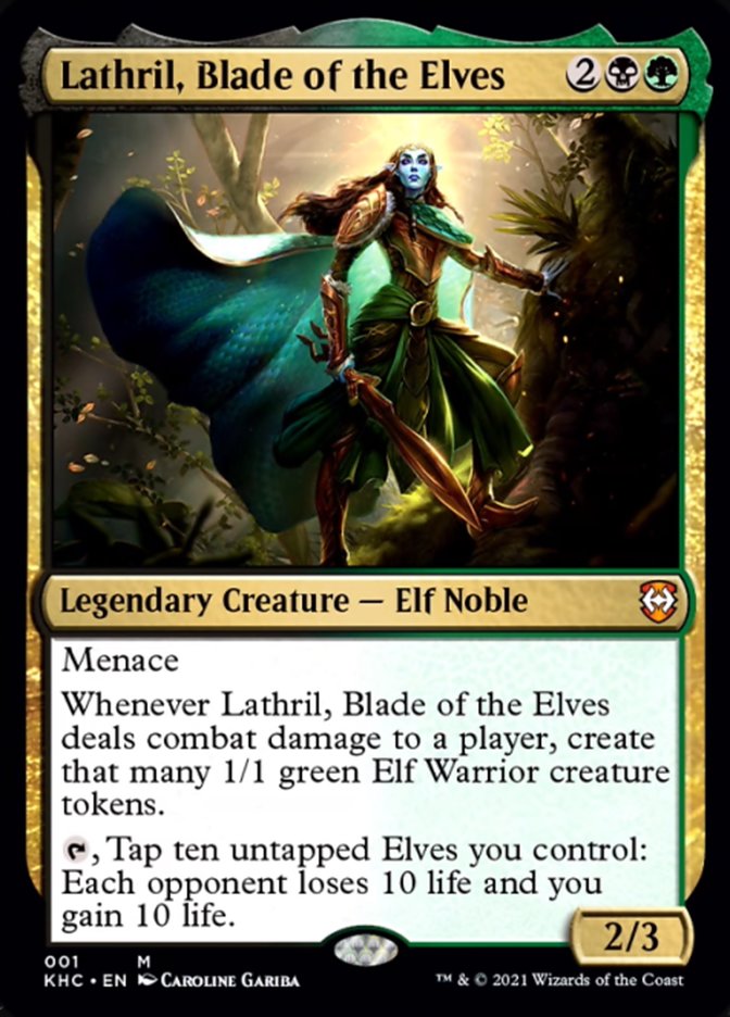 Lathril, Blade of the Elves [Kaldheim Commander] | Kessel Run Games Inc. 