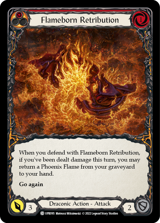 Flameborn Retribution [UPR095] (Uprising)  Rainbow Foil | Kessel Run Games Inc. 