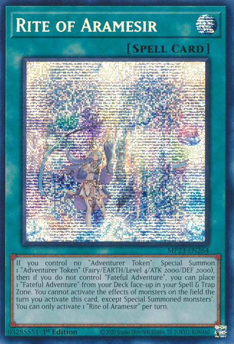 Rite of Aramesir [MP23-EN264] Prismatic Secret Rare | Kessel Run Games Inc. 