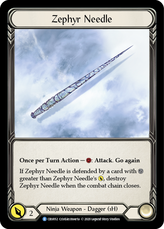 Zephyr Needle [CRU052] (Crucible of War)  1st Edition Normal | Kessel Run Games Inc. 
