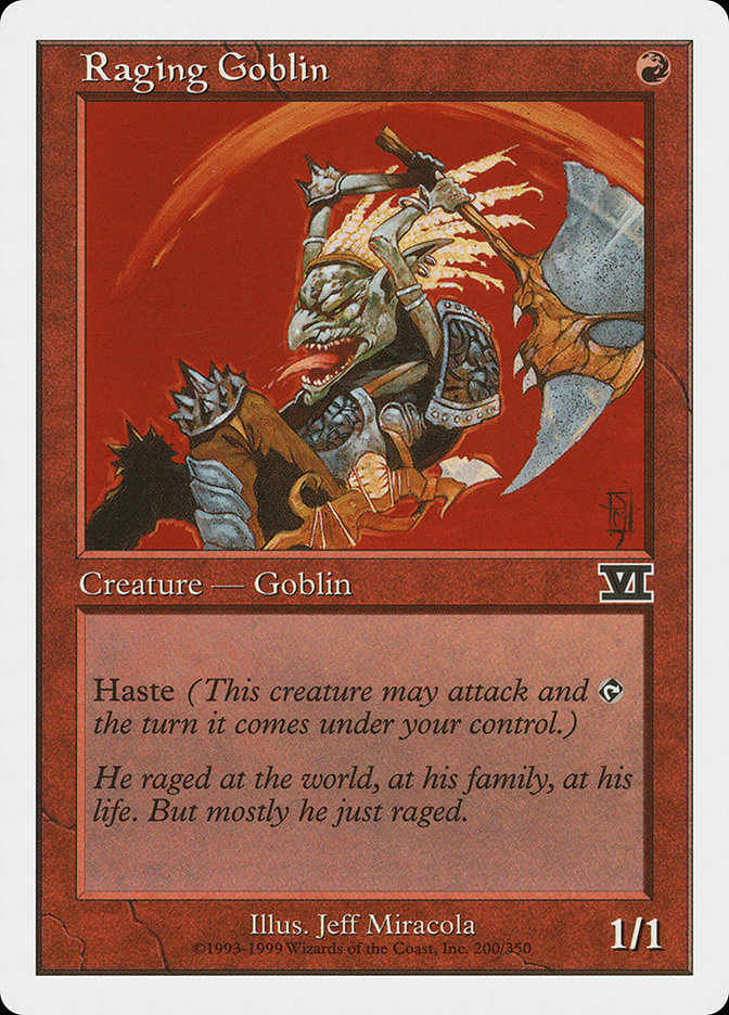 Raging Goblin [Classic Sixth Edition] | Kessel Run Games Inc. 