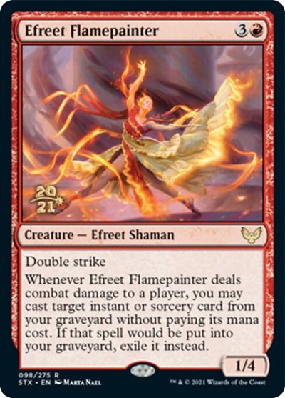 Efreet Flamepainter [Strixhaven: School of Mages Prerelease Promos] | Kessel Run Games Inc. 