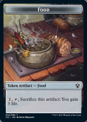 Food // Saproling Double-Sided Token [Commander 2021 Tokens] | Kessel Run Games Inc. 