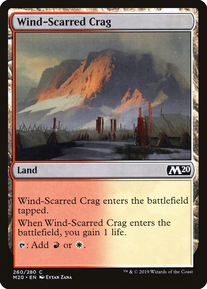 Wind-Scarred Crag [Core Set 2020] | Kessel Run Games Inc. 