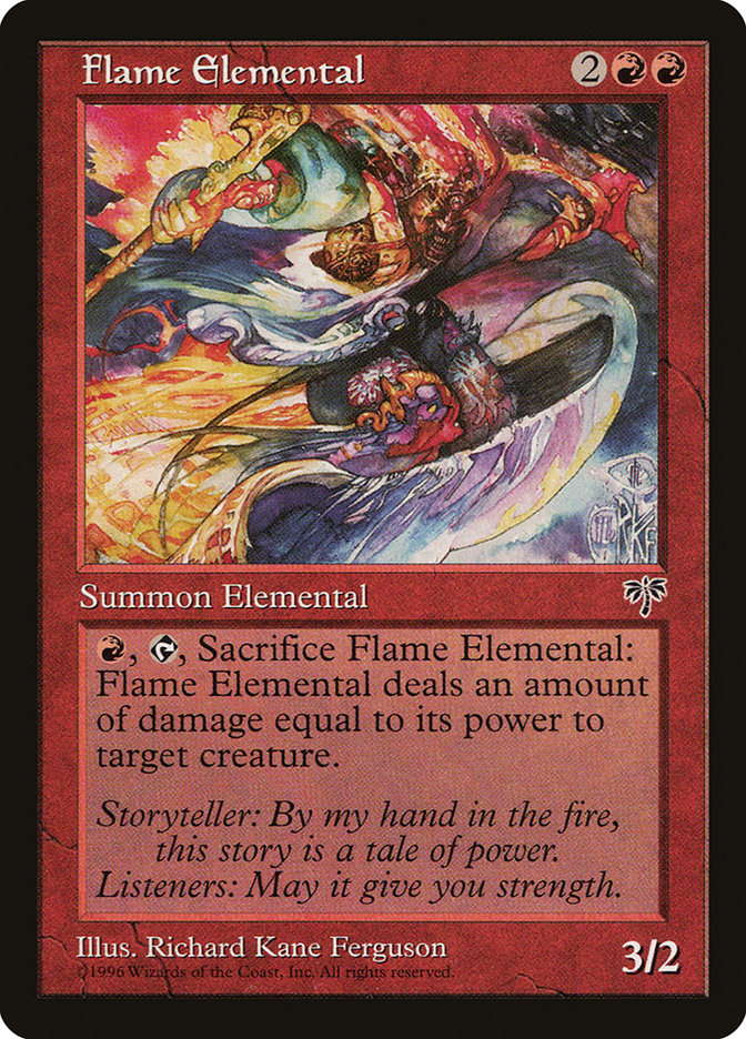Flame Elemental [Mirage] | Kessel Run Games Inc. 