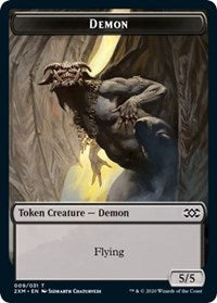 Demon // Elemental Double-Sided Token [Double Masters Tokens] | Kessel Run Games Inc. 