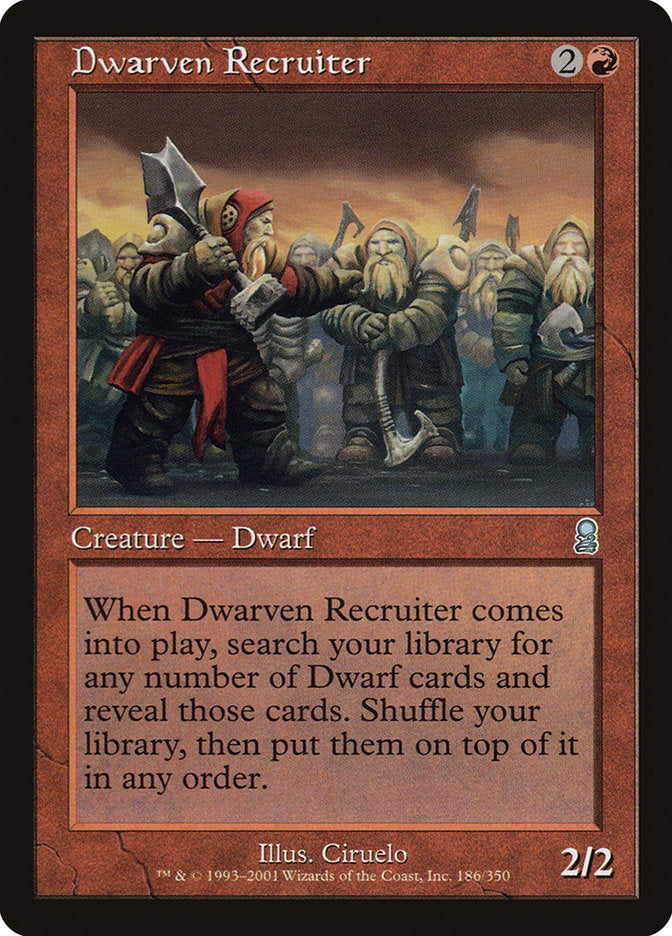 Dwarven Recruiter [Odyssey] | Kessel Run Games Inc. 