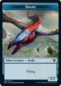 Drake // Insect (018) Double-Sided Token [Commander 2020 Tokens] | Kessel Run Games Inc. 