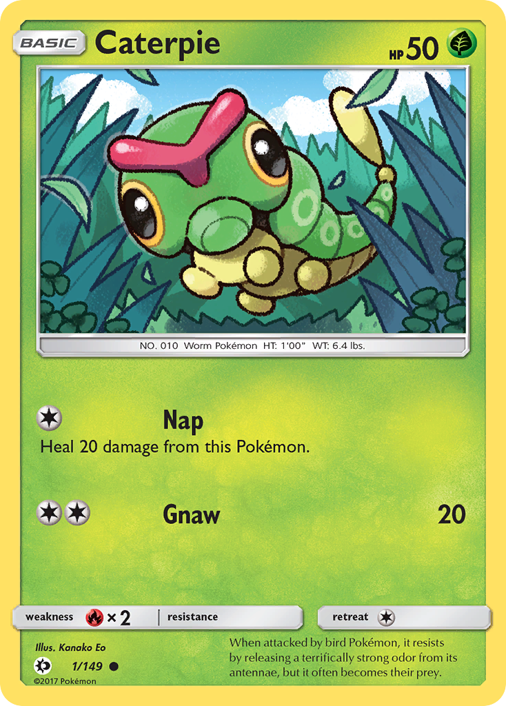 Caterpie (1/149) [Sun & Moon: Base Set] | Kessel Run Games Inc. 