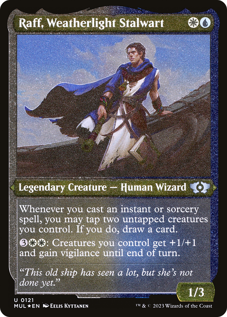 Raff, Weatherlight Stalwart (Foil Etched) [Multiverse Legends] | Kessel Run Games Inc. 