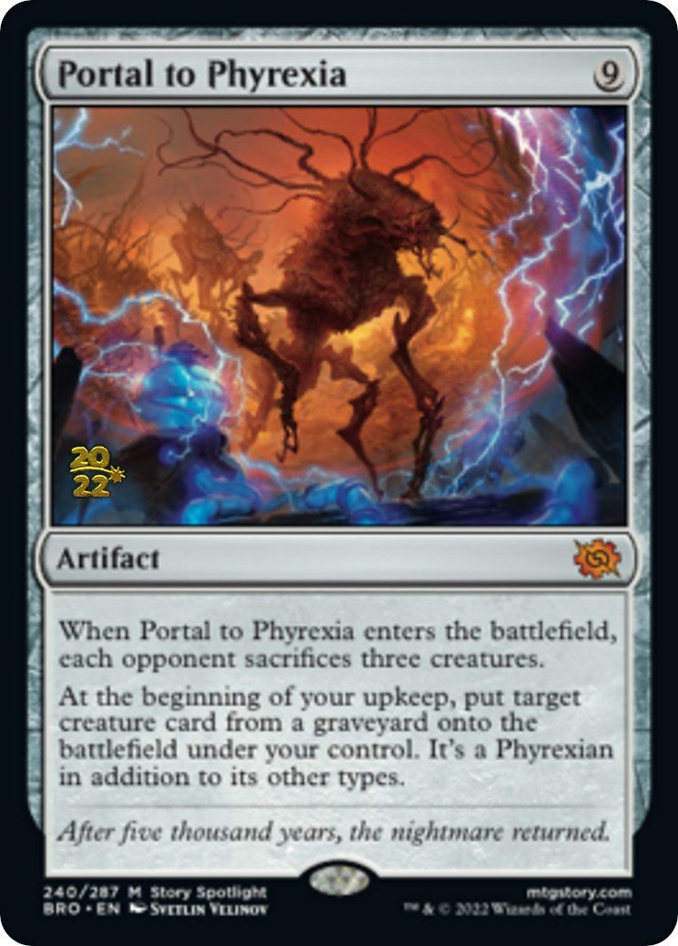 Portal to Phyrexia [The Brothers' War Prerelease Promos] | Kessel Run Games Inc. 