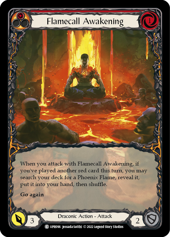 Flamecall Awakening (Extended Art) [UPR096] (Uprising)  Rainbow Foil | Kessel Run Games Inc. 