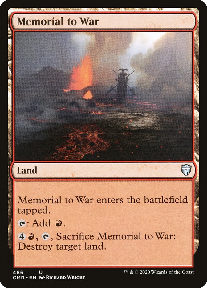 Memorial to War [Commander Legends] | Kessel Run Games Inc. 